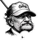 golf grandpa memorial tattoo tattoo design idea
