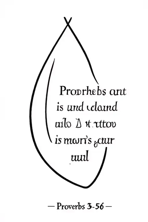 Proverbs 3 5 6 tattoo design idea