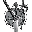 Conan fathers sword tattoo design idea