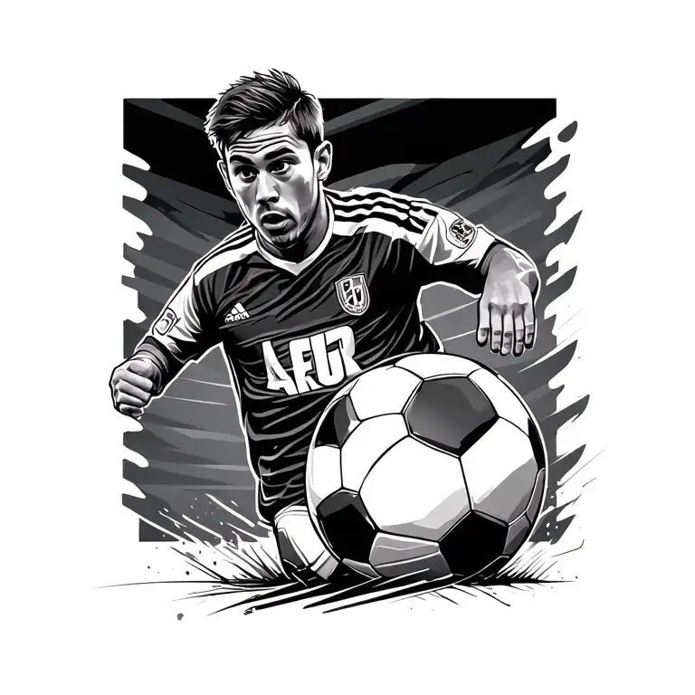 Soccer tattoo design idea