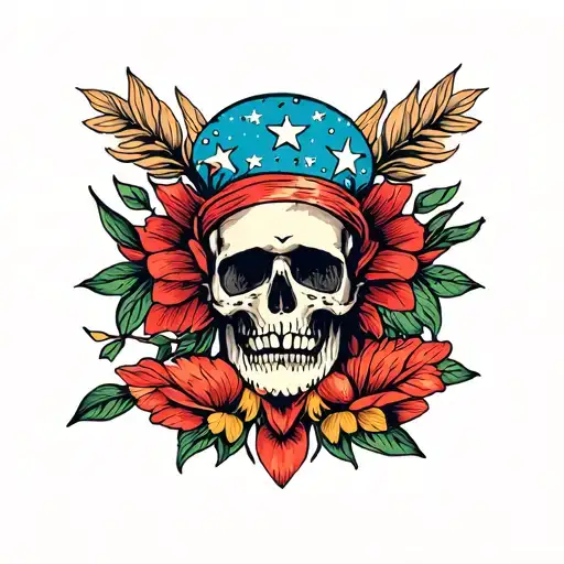 Deus fills written tattoo design idea