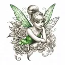 tinkerbell tattoo design idea