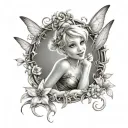 tinkerbell tattoo design idea