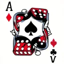Cards and dice tattoo tattoo design idea