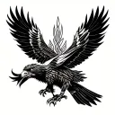 philippine monkey-eating eagle tattoo design idea