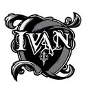 Ivan name tattoo inspired tattoo design idea