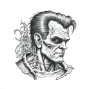 Frankenstein tattoo design idea