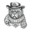 Boston B with 1968  tattoo design idea