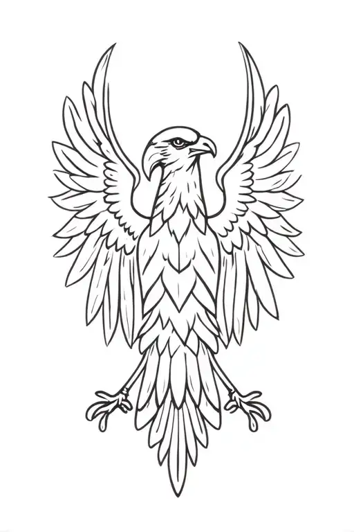double-headed eagle tattoo design idea