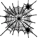 spider webs entwined, spider webs only, no spider, fine line, faded tattoo design idea