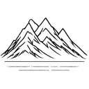 Mountain with GPS coordinates tattoo design idea