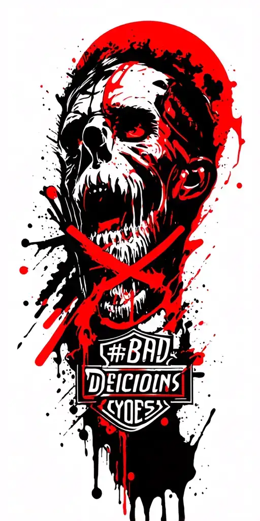 "#BadDecisions "  Sagittarius and harley davidson themed tattoo design tattoo design idea