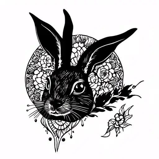 Bad Bunny tattoo design idea