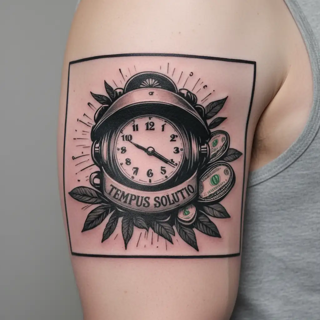 Colombia, time, 1 child 2023 Agathe, love, rock, race for money, happiness, travel, family tattoo design idea