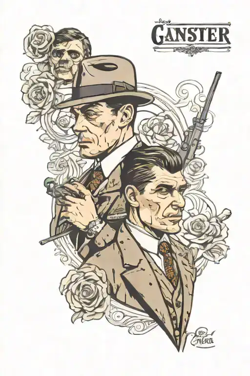 gangster ve Thomas Shelby tattoo design idea