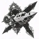 the expanse rocinante ship tattoo design idea