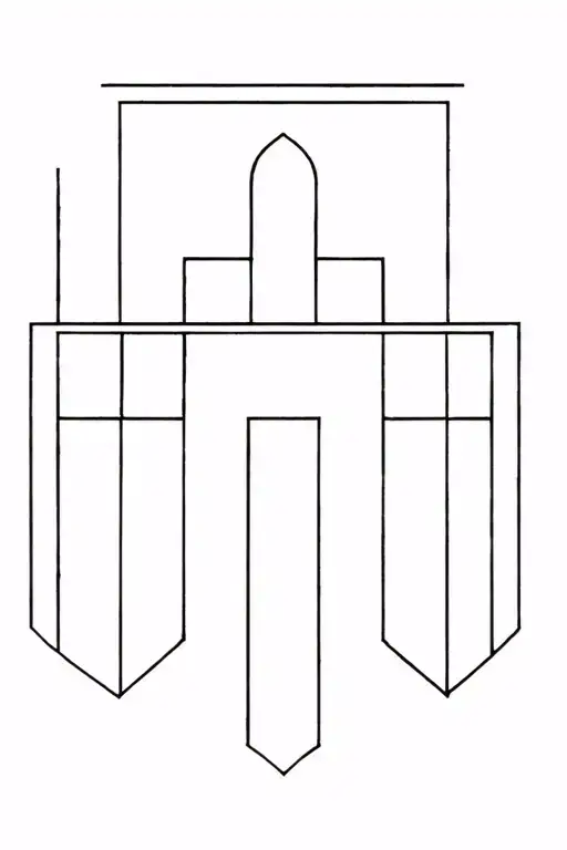 Granada Alhambra Outline tattoo design idea