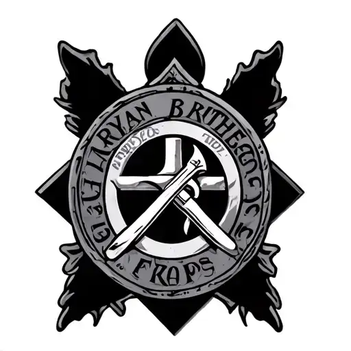 Aryan Brotherhood Patch tattoo design idea