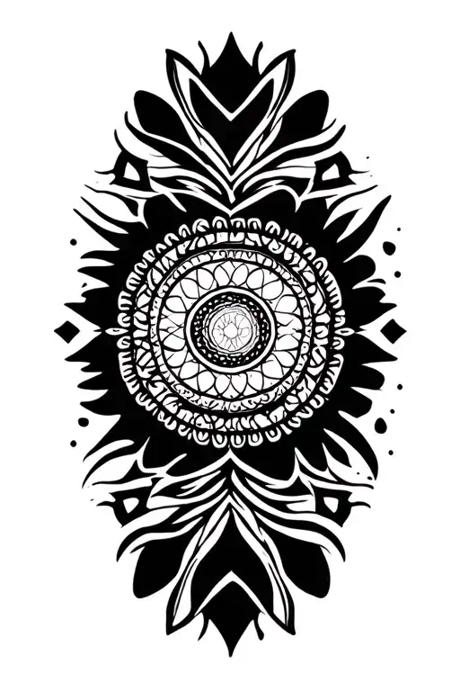mandala hypnosis tattoo design idea