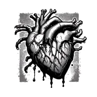 Heart Attack tattoo design idea