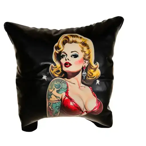 pinup girl fetish latex tattoo design idea