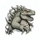 Godzilla Minus One tattoo design idea