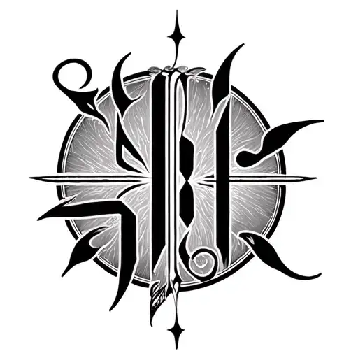 Two Word Ambigram Generator tattoo design idea