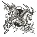 sagittarius gemini tattoo design idea