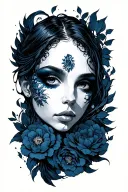 Ultramarine tattoo design idea