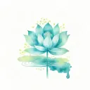 japanese lotus flower with satori written beneath it tattoo design idea