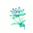 japanese lotus flower with satori written beneath it tattoo design idea