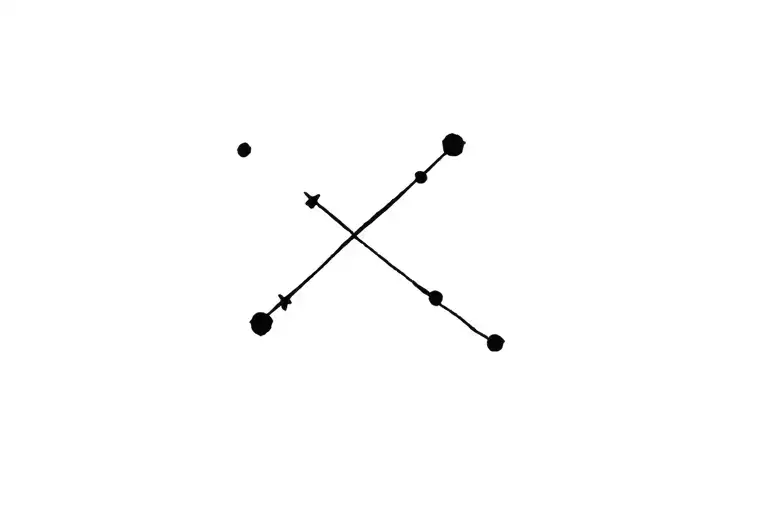 southern cross constellation tattoo design idea