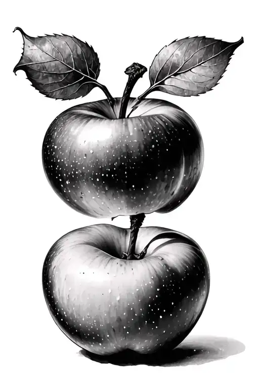 poison apple from Snow White connected to fate line from Hercules tattoo design idea