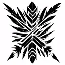 Native American feather arrow tattoo design idea