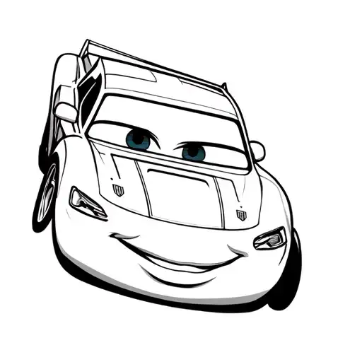 Flash McQueen tattoo design idea