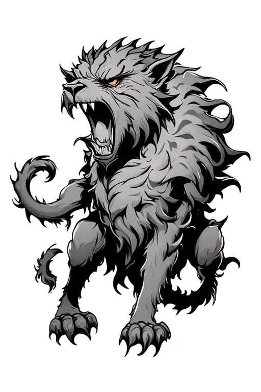 angry cerberus tattoo design inspired tattoo design idea