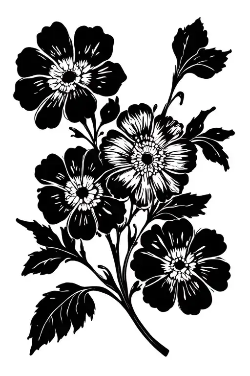Wallflower Detailed tattoo design idea