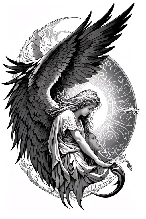 seraph by The bible tattoo design idea
