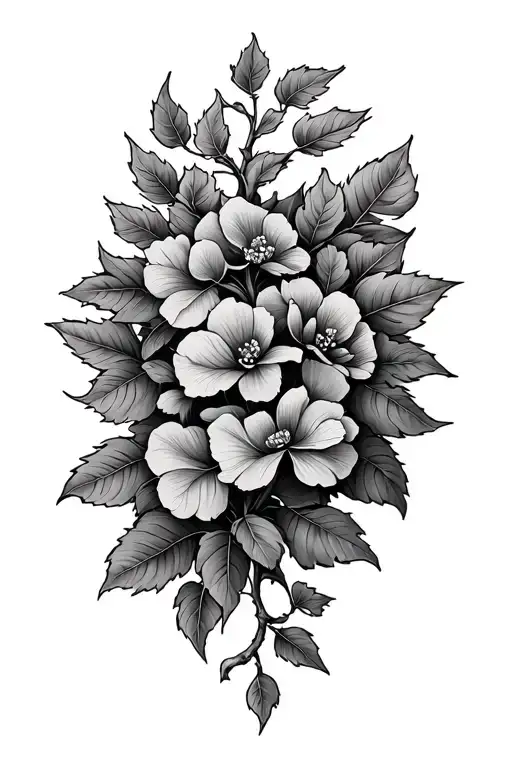 vine tattoo design idea