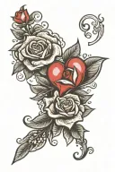 valentines day tattoo design idea
