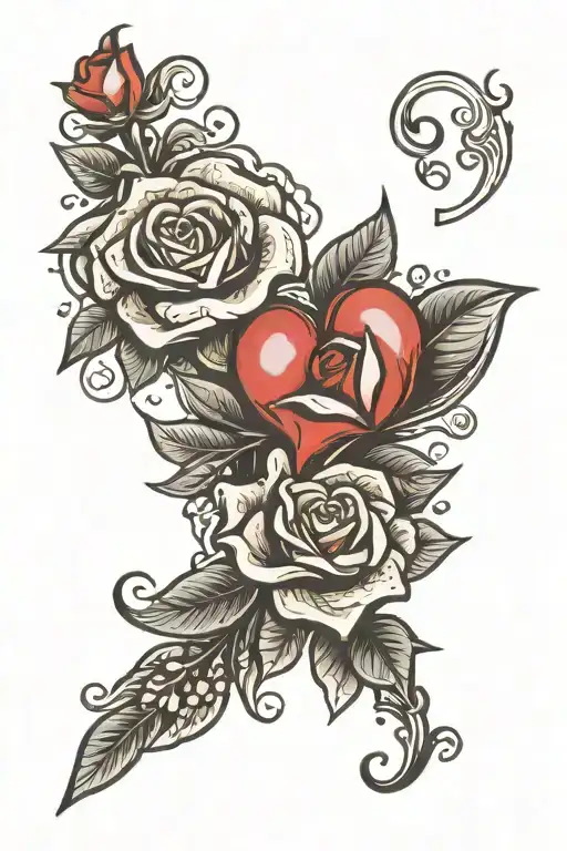 valentines day tattoo design idea