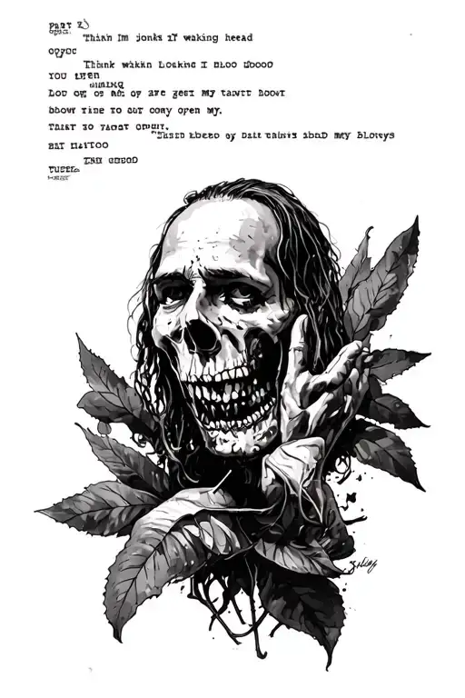 $uicideboy$ kill yourself part 3 lyrics intertwined "think im joking when im talking about blowing my head open" tattoo design idea