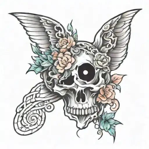 guts and intuitive  tattoo design idea