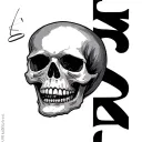 "Amanda and Ethan" skull tattoo design idea