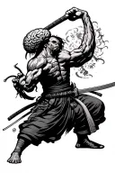 brain fighting suicidal tendencies and winning like a japanese samurai tattoo design idea