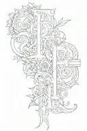 letters ETC for 3 siblings tattoo tattoo design idea