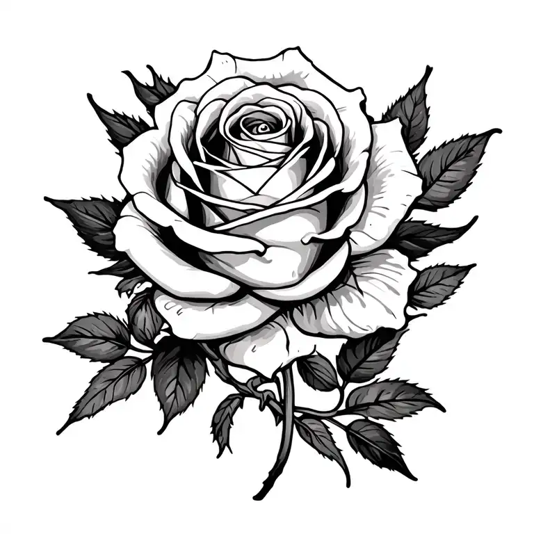 Rose tattoo tattoo design idea