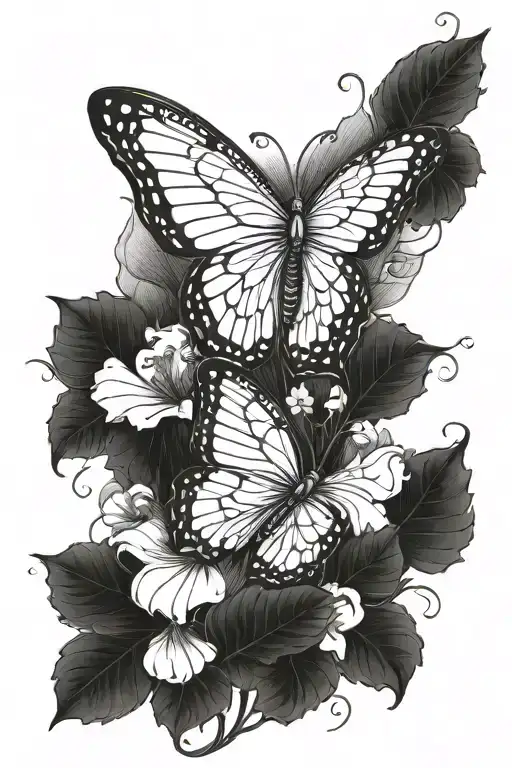 strong luck helps tattoo design idea