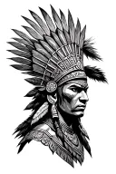 Aztec warrior tattoo design idea