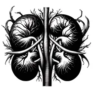 kidney tattoo design idea